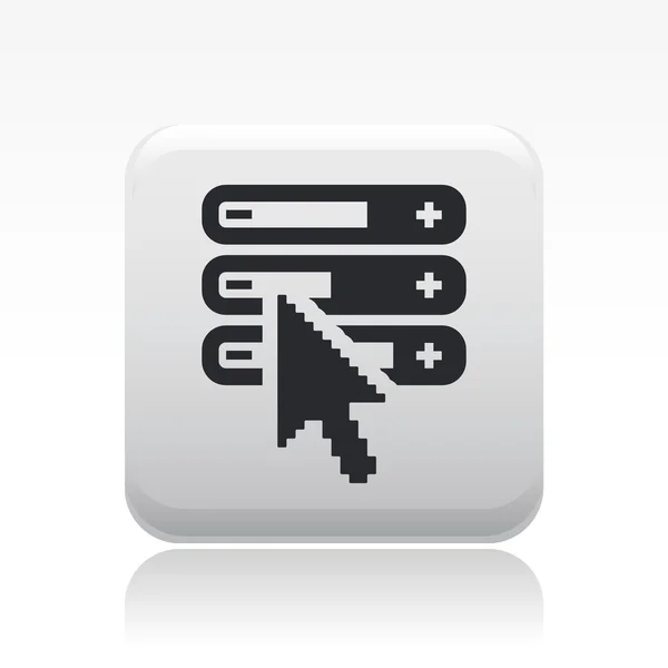 Illustration vectorielle de l'icône des niveaux uniques — Image vectorielle