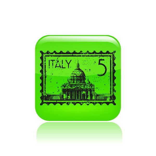 Vector illustration of single Italy icon