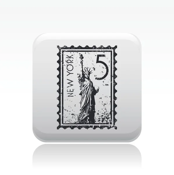Illustrazione vettoriale dell'icona di New York — Vettoriale Stock