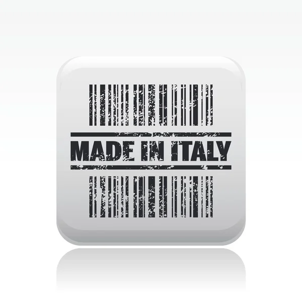 Vector illustration of single made in Italy icon — Stock Vector