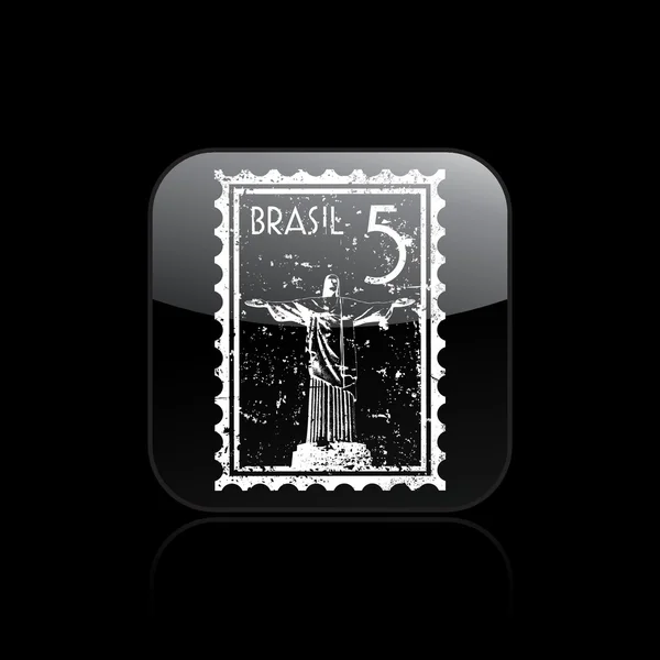 Ilustración vectorial del icono de Brasil — Vector de stock