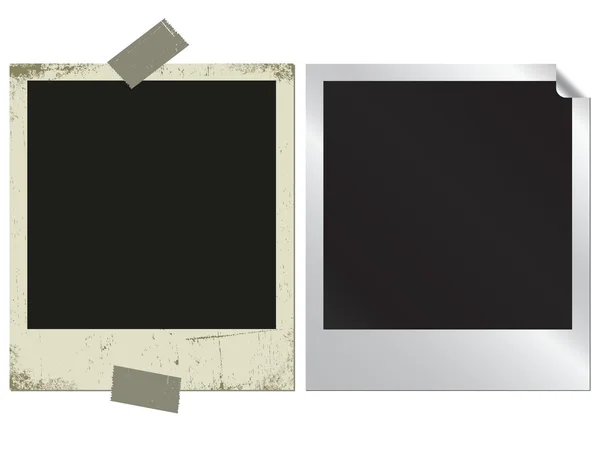 Vectorillustratie van dubbele fotopictogram — Stockvector