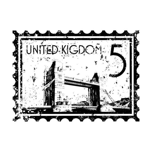 Illustration vectorielle d'une seule icône britannique — Image vectorielle