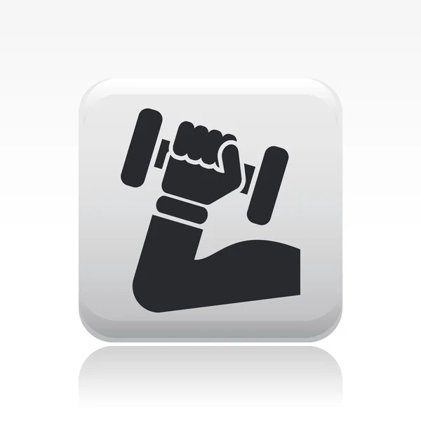 Vector illustration of isolated gym icon — Stock Vector