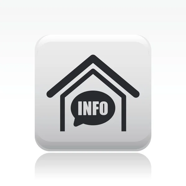 Illustrazione vettoriale dell'icona della singola info box — Vettoriale Stock