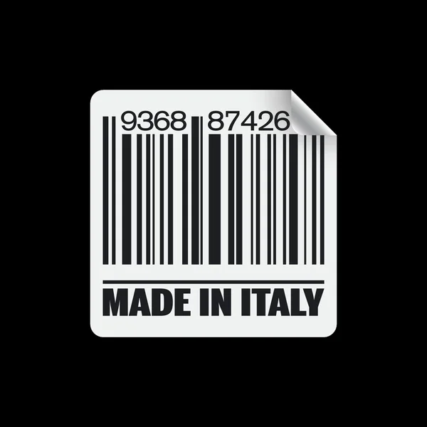 Illustration vectorielle de l'icône unique made in Italy — Image vectorielle