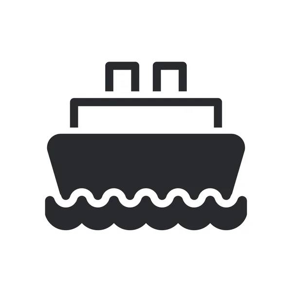 Vektor illustration av isolerade båt-ikonen — Stock vektor