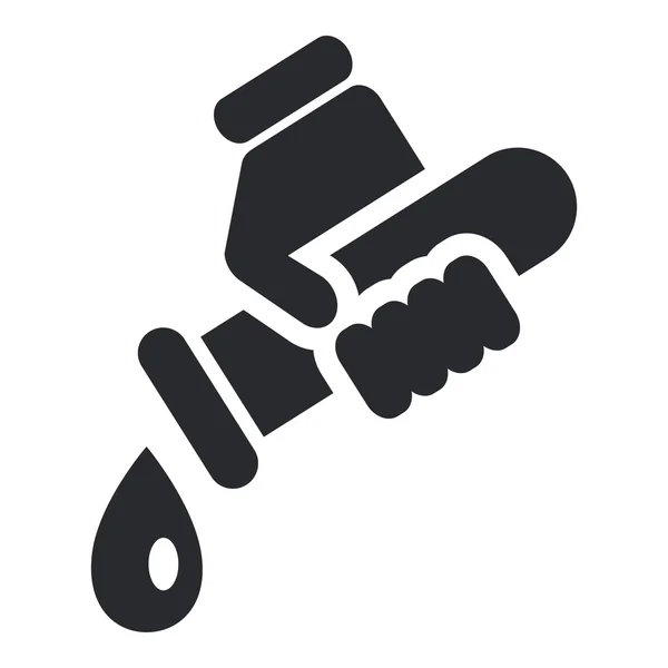 Illustration vectorielle de l'icône isolée du tube d'eau — Image vectorielle