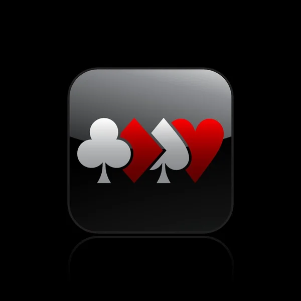 Векторні ілюстрації однієї піктограми покеру — стоковий вектор