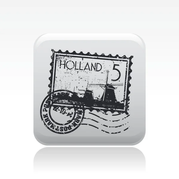 Vector illustration of single Holland icon — Stock Vector