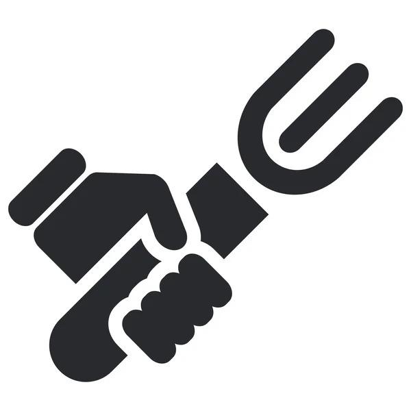Vector illustration of single fork icon — Stock Vector