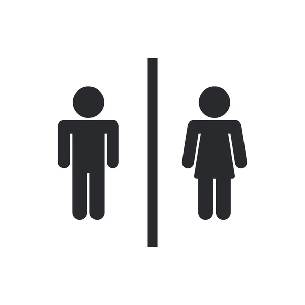 Ilustração vetorial do ícone isolado do banheiro — Vetor de Stock