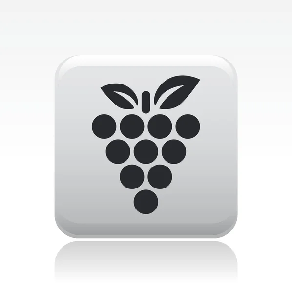Vector illustration of single grape icon — Stock Vector