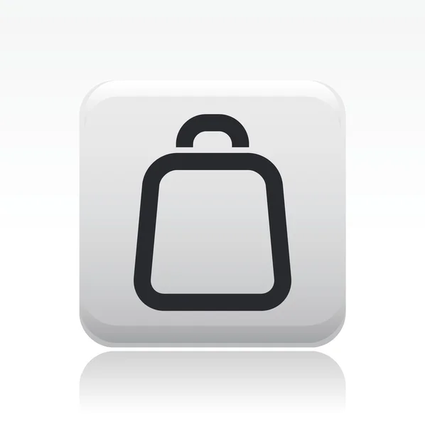 Vektoros illusztráció az egyes táska ikonra — Stock Vector