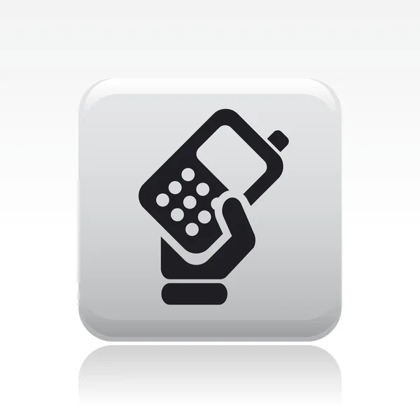 Ilustración vectorial del icono de un solo teléfono — Vector de stock