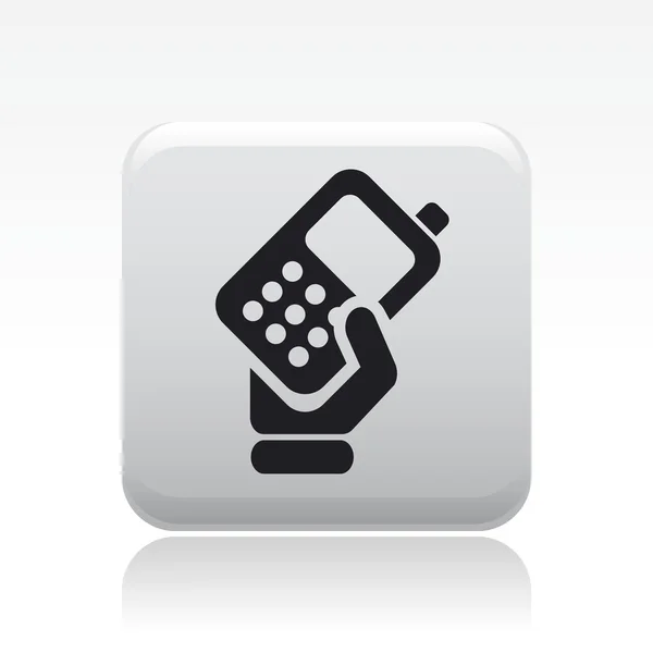 Vector illustration of single phone icon — Stock Vector