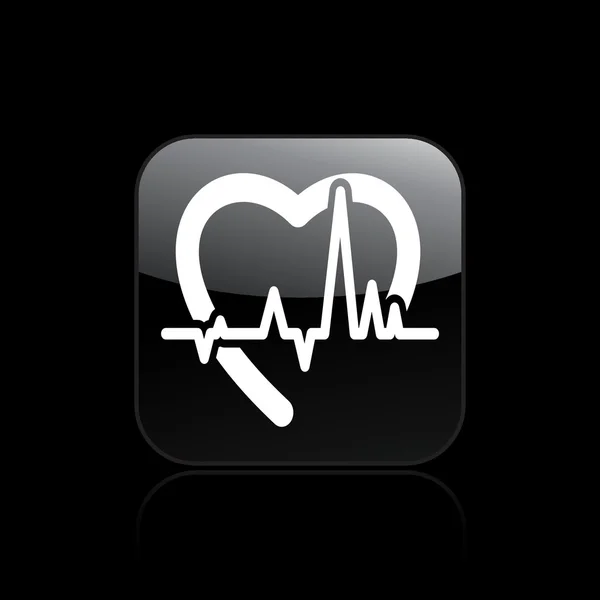 离体的心脏图标矢量插画 — 图库矢量图片