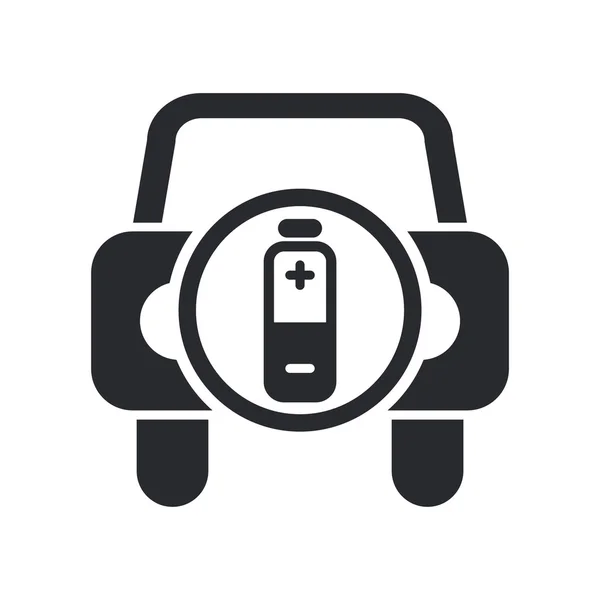 エネルギーの隔離された車のアイコンのベクトル イラスト — ストックベクタ