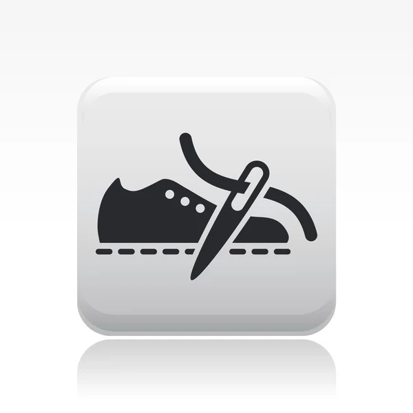 Tek ayakkabı üretimi simge vektör çizim — Stok Vektör