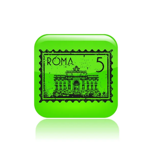 Vector illustration of isolated Roma icon — Stock Vector