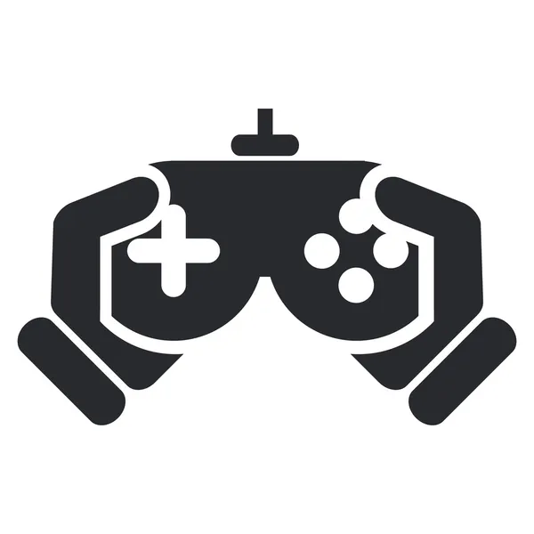 Ilustracja wektorowa ikona na białym tle gier wideo — Wektor stockowy