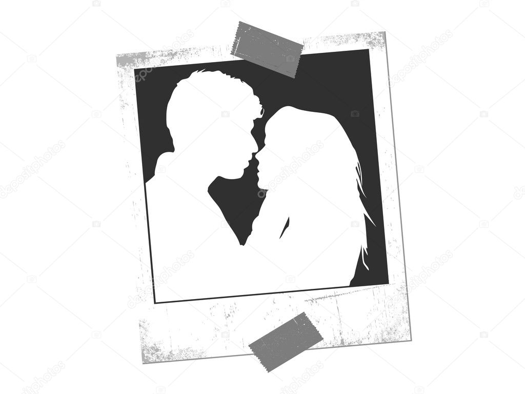 Vector illustration of lovers background