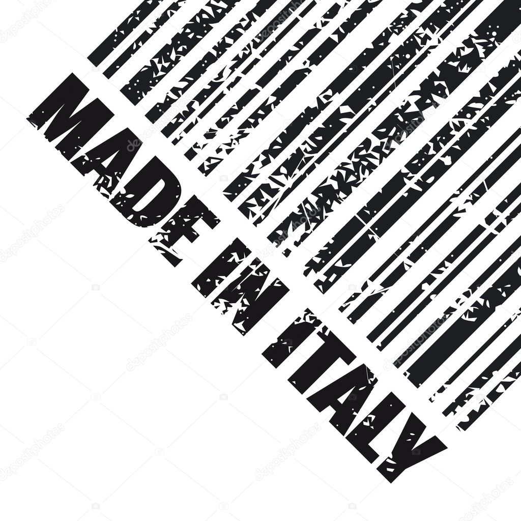 Vector illustration of single made in italy icon