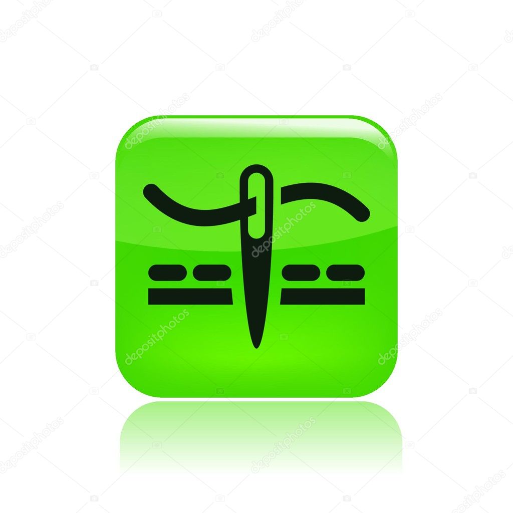 Vector illustration of isolated sew icon