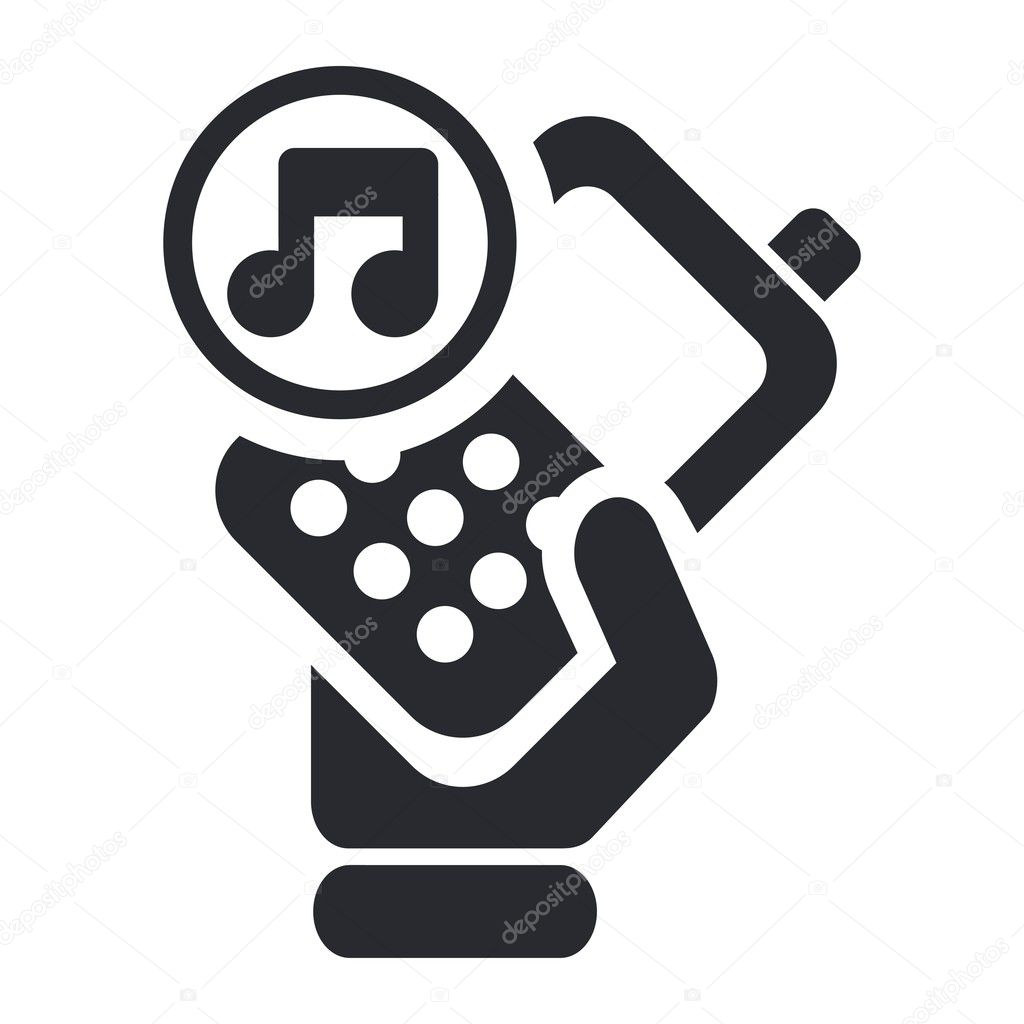 Vector illustration of isolated phone icon