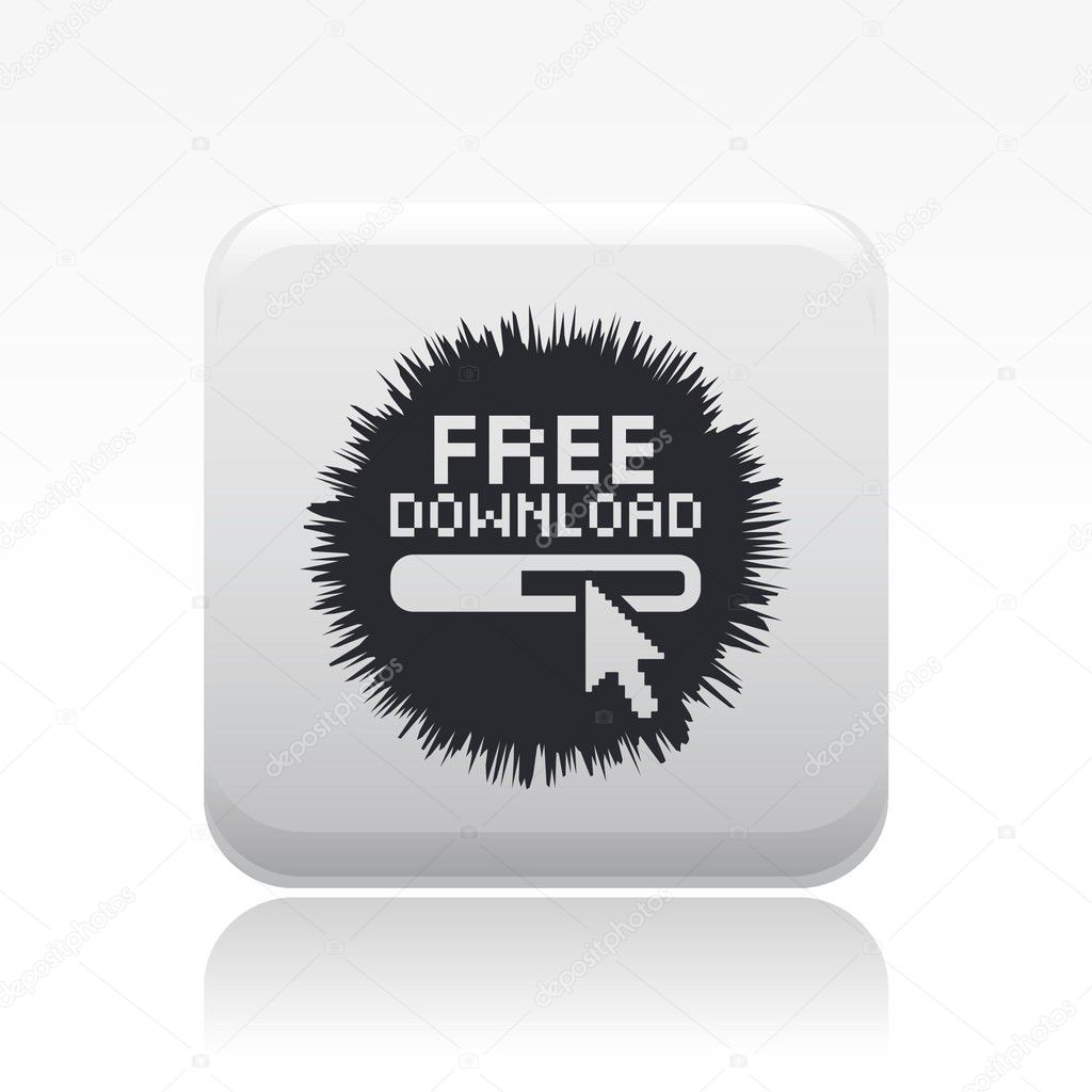 Vector illustration of single free download icon