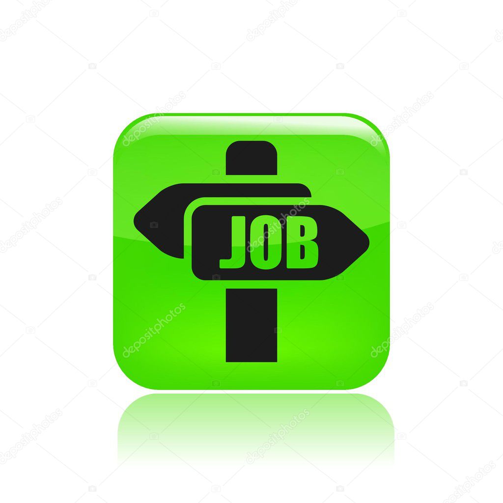 Vector illustration of isolated job icon
