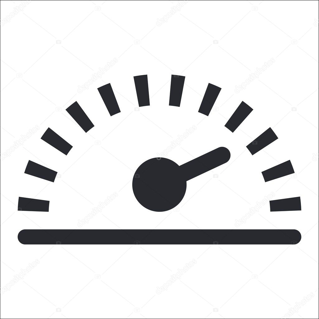 Vector illustration of single speed icon