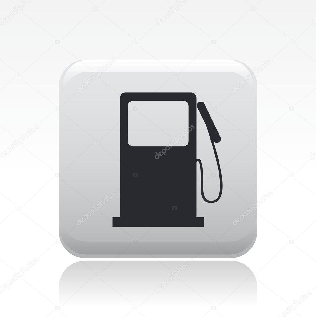 Vector illustration of single gasoline icon