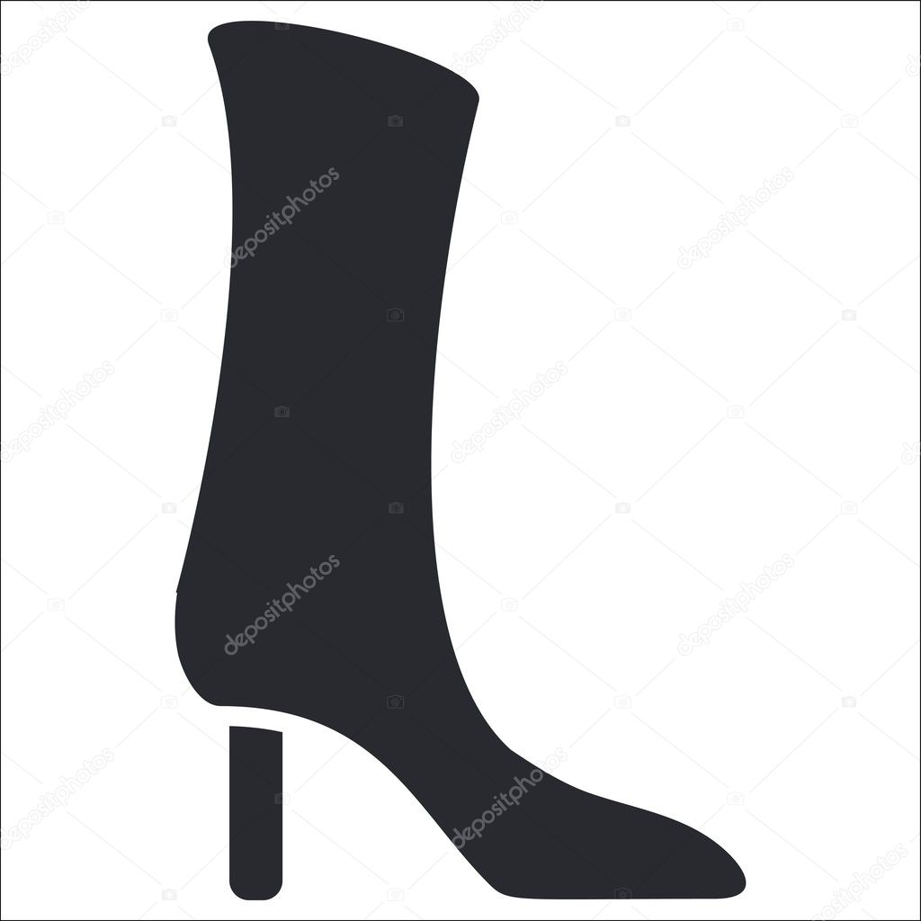 Vector illustration of isolated boot icon