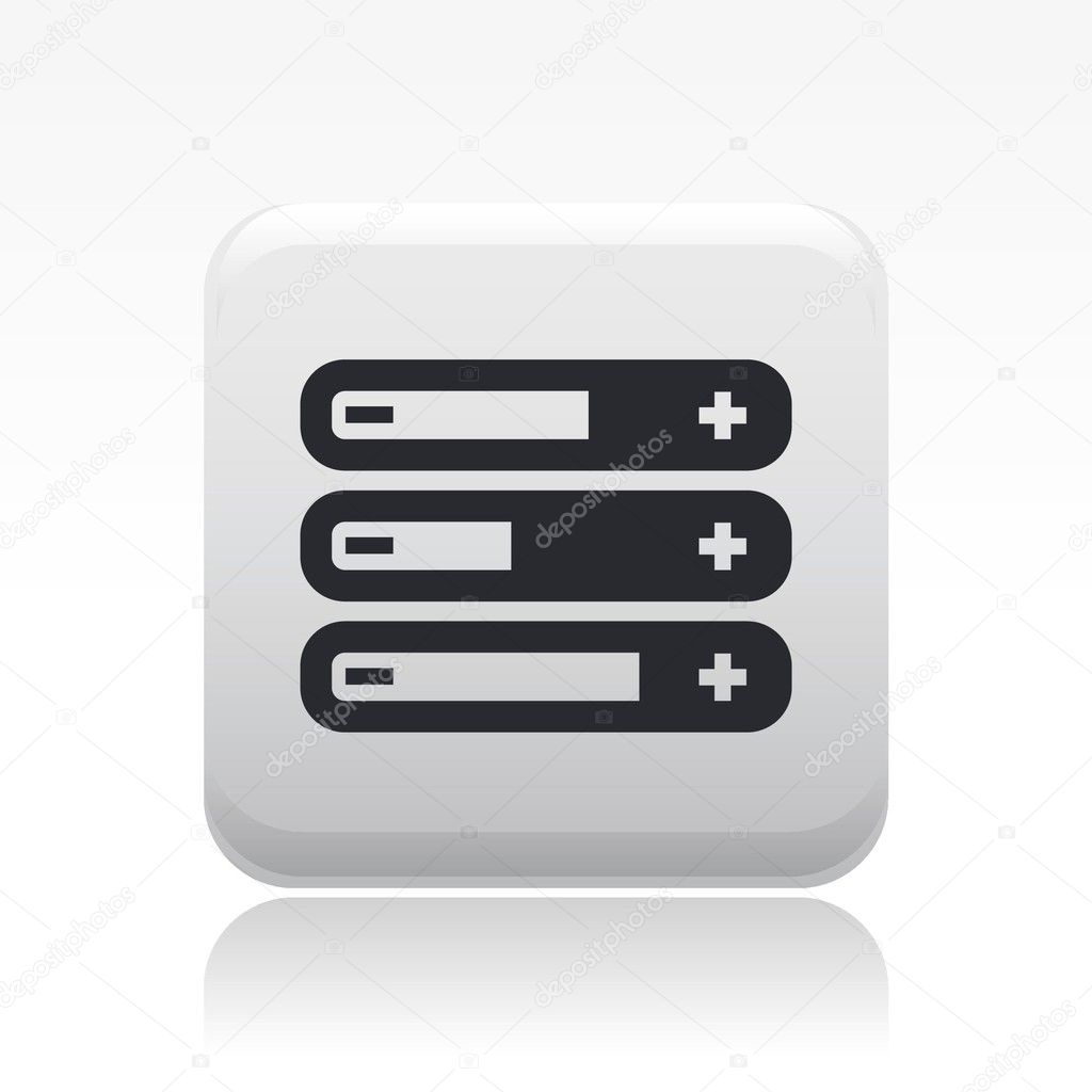 Vector illustration of isolated levels icon