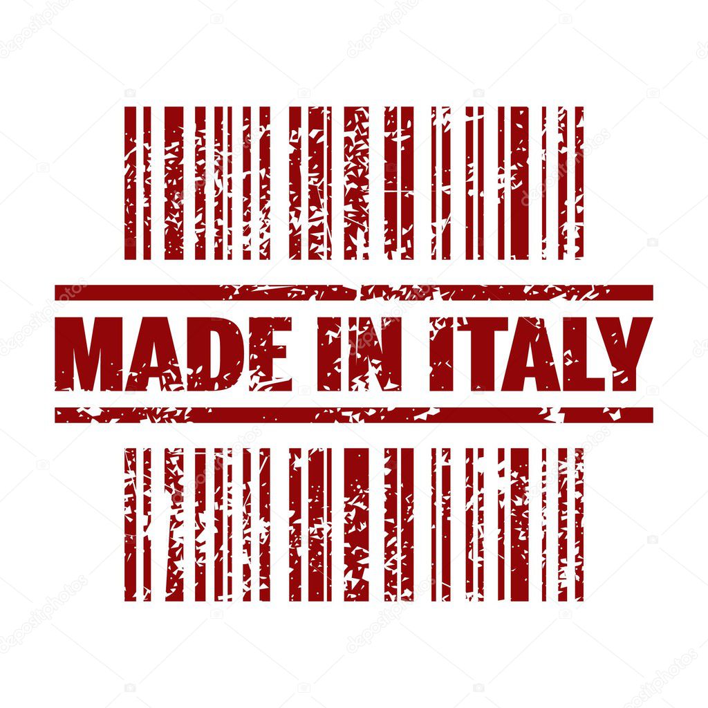 Vector illustration of isolated made in Italy icon