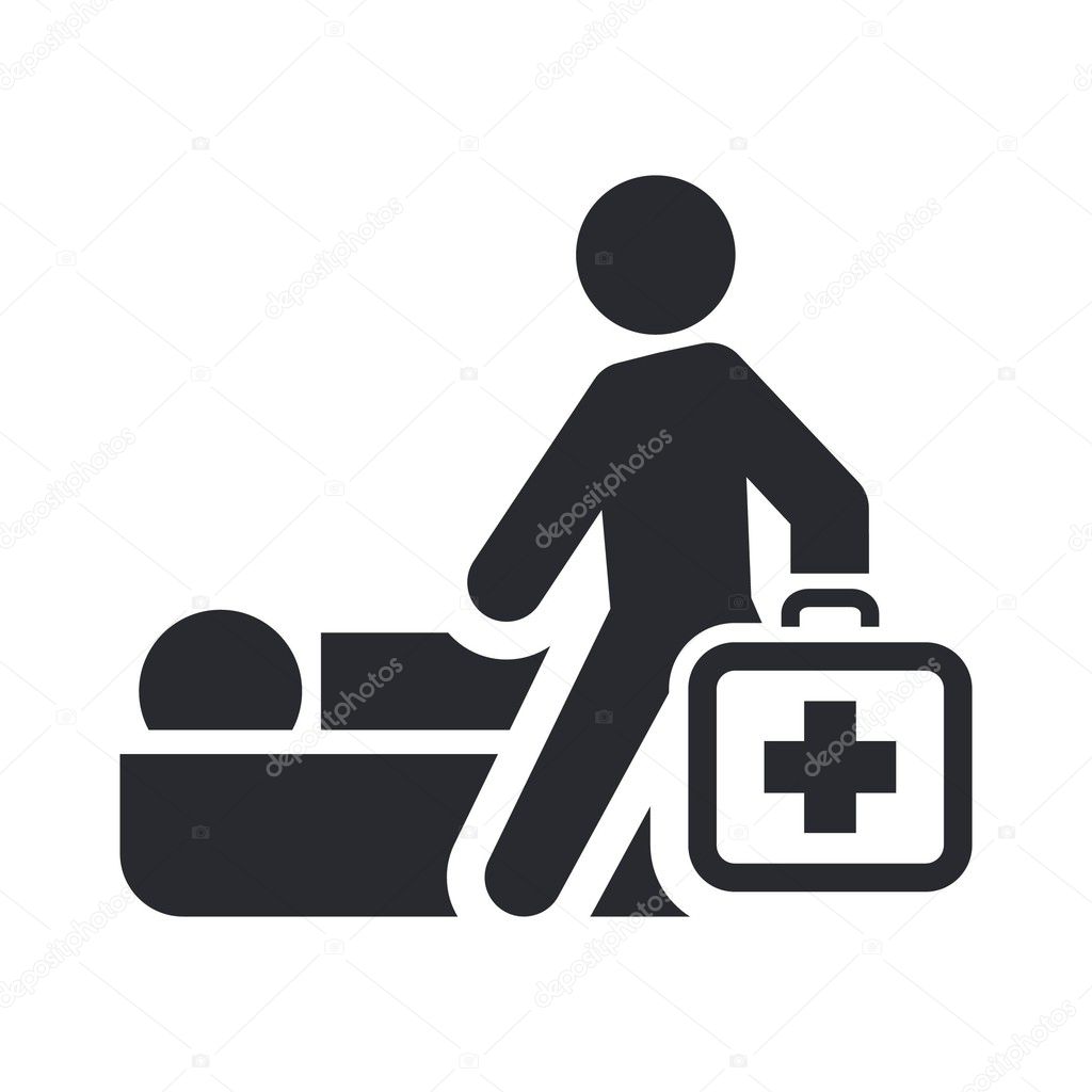 Vector illustration of isolated medical icon