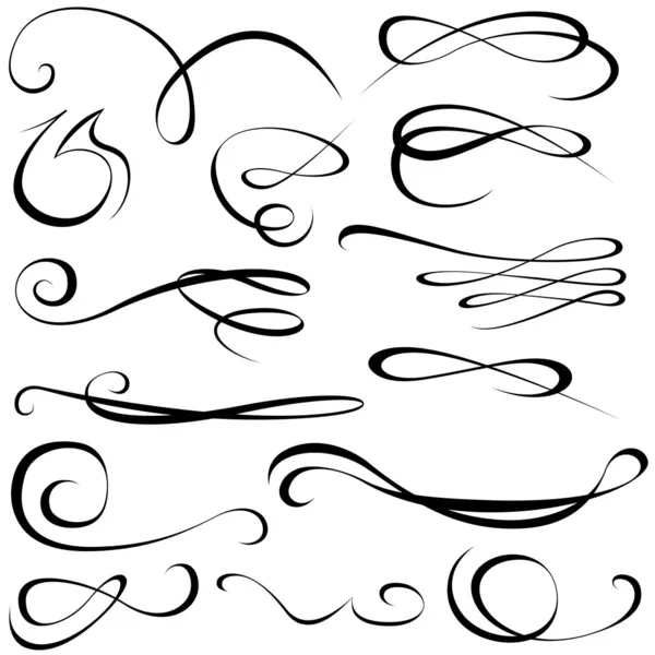 Calligraphic elements — Stock Photo, Image