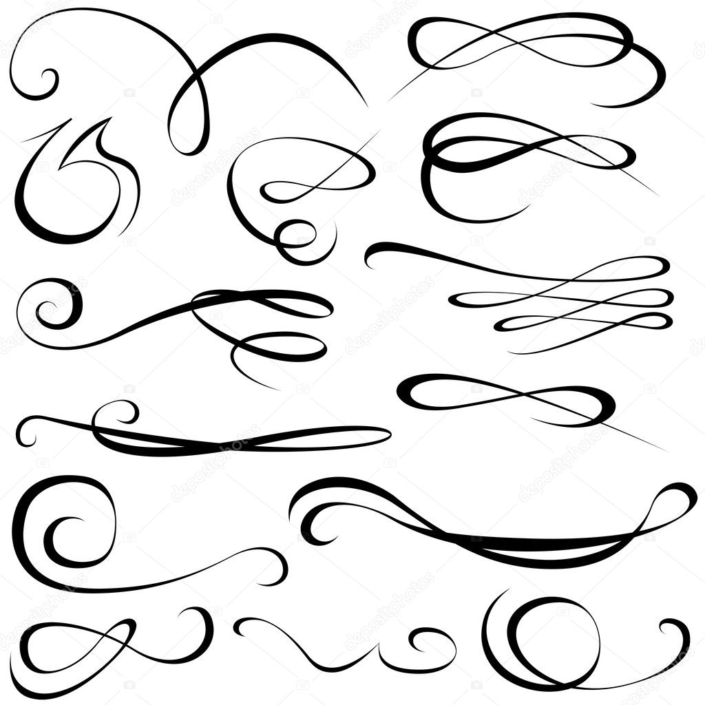 Calligraphic elements
