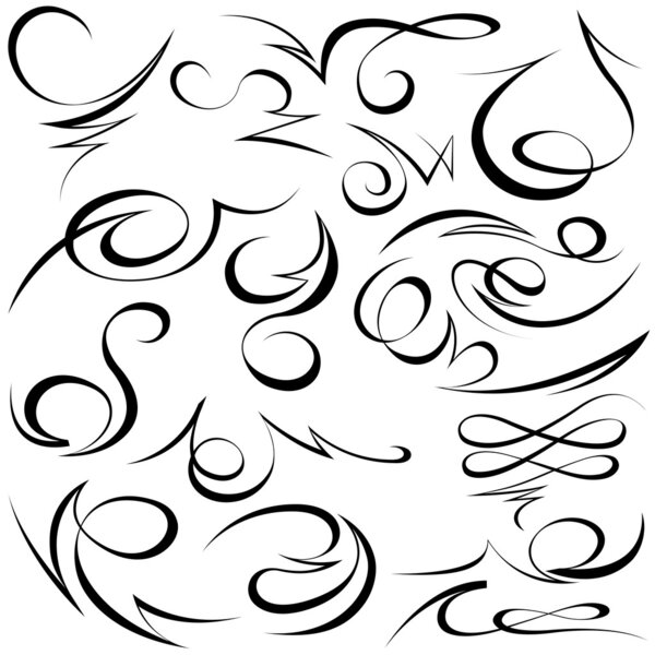 Calligraphic elements