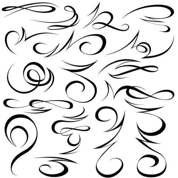 Calligraphic elements