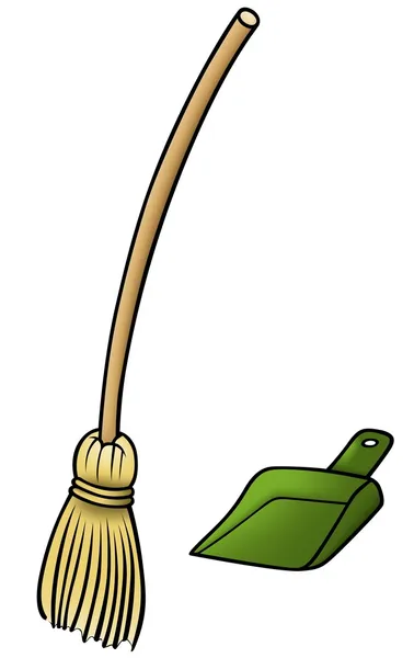 Broom and Scoop — Stock Photo, Image