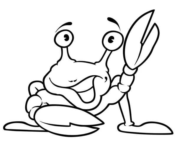Glückliche Krabbe — Stockfoto