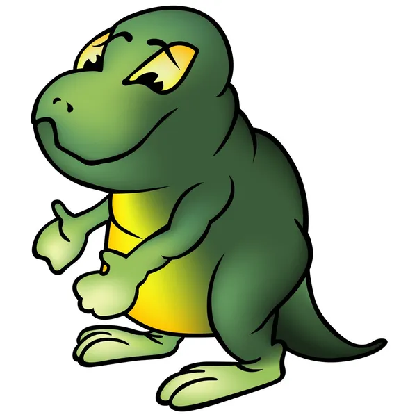 Зеленый бронтозавр — стоковое фото
