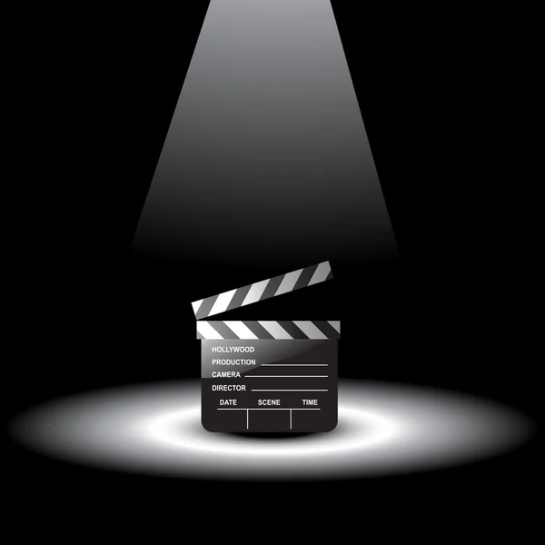 Clapperboard vector — Vector de stock