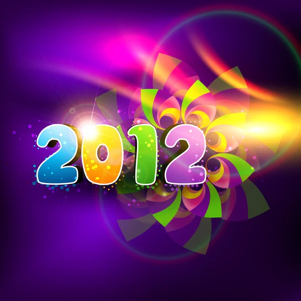 Renkli mutlu yeni yıl — Stockvector