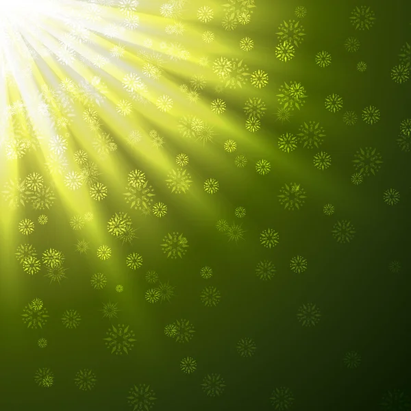 Зеленые лучи — стоковый вектор