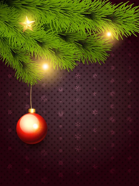 Καλά Χριστούγεννα μπάλα — Διανυσματικό Αρχείο
