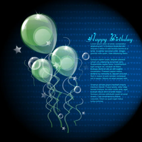 Beautiful vector balloons design background — Stock Vector