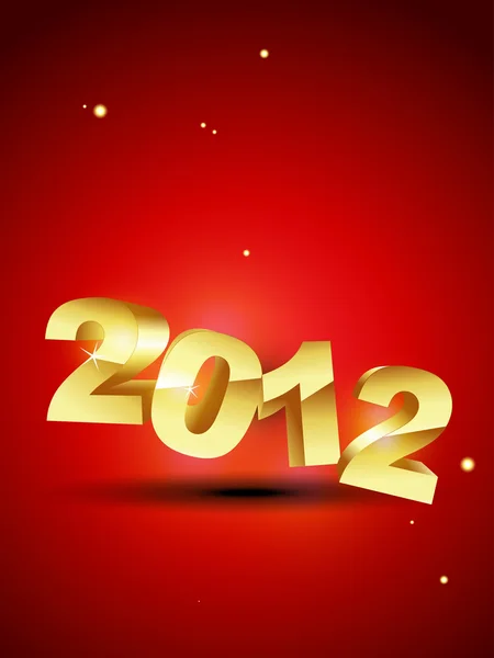 Goldenes neues Jahr — Stockvektor